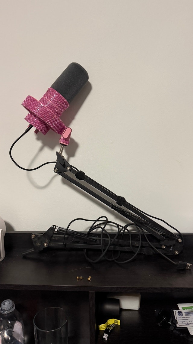 Bedazzled professional Microphone with Boom Arm - photo 2