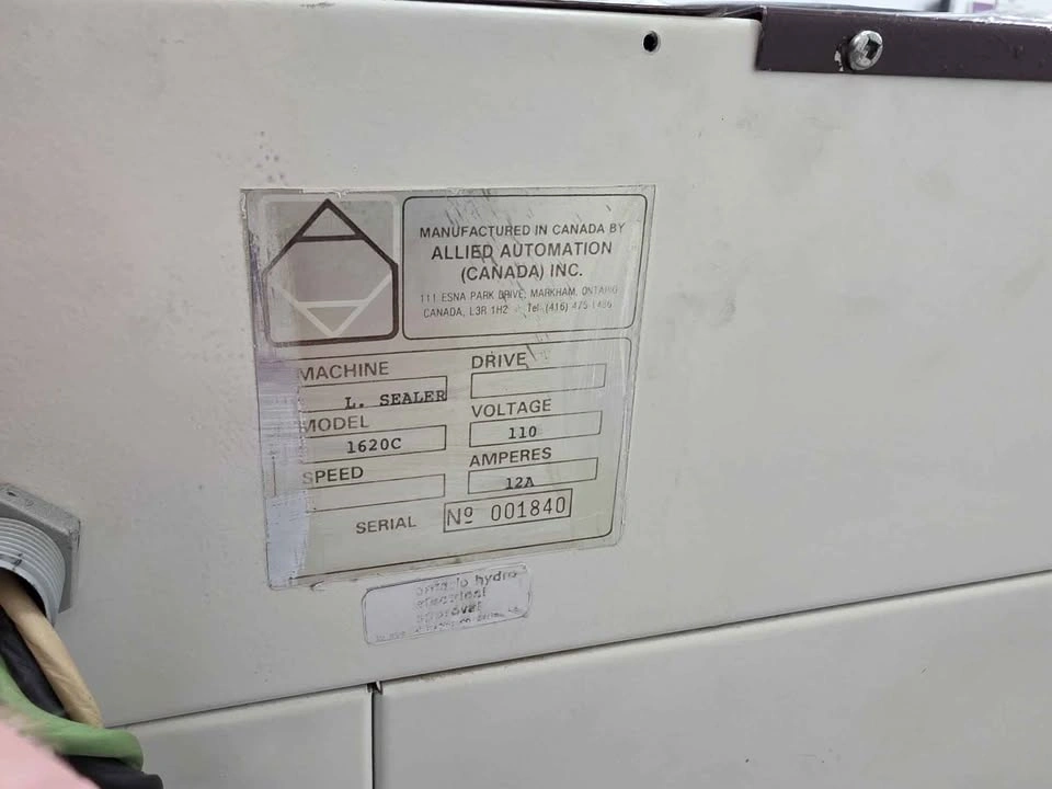 Sergeant 1620C L-Sealer Packaging Machine - photo 4