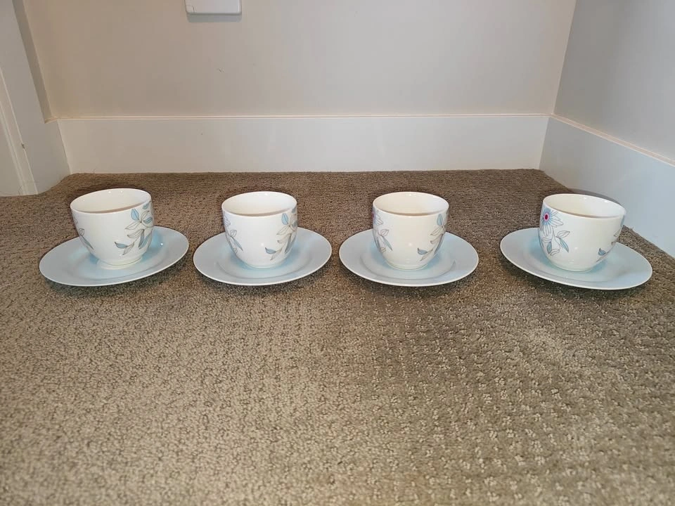 Modern Tea Cup and Saucer Set - Urban Barn Teacup - Set of 4 - photo 3