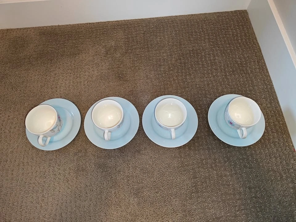Modern Tea Cup and Saucer Set - Urban Barn Teacup - Set of 4 - photo 5