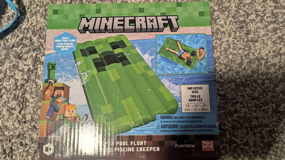 Giant Minecraft pool float new $20 firm