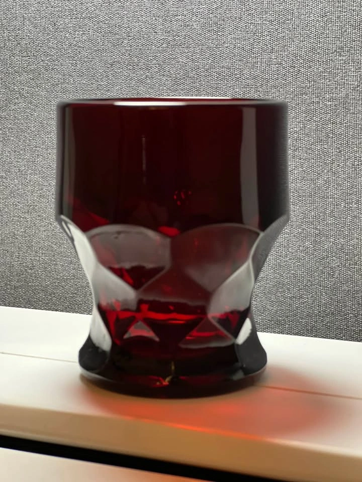 Set of 4 Vintage Anchor Hocking Georgian Royal Ruby Glasses - photo 5