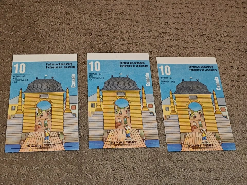Stamp Booklet Set of 3 - 1995 Fortress of Louisbourg - 1551b BK1 - photo 5