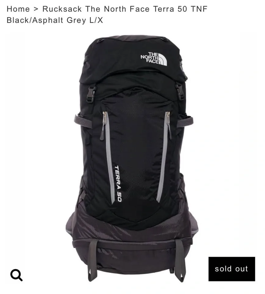 The North Face Terra Backpack 50L - Hiking - photo 2