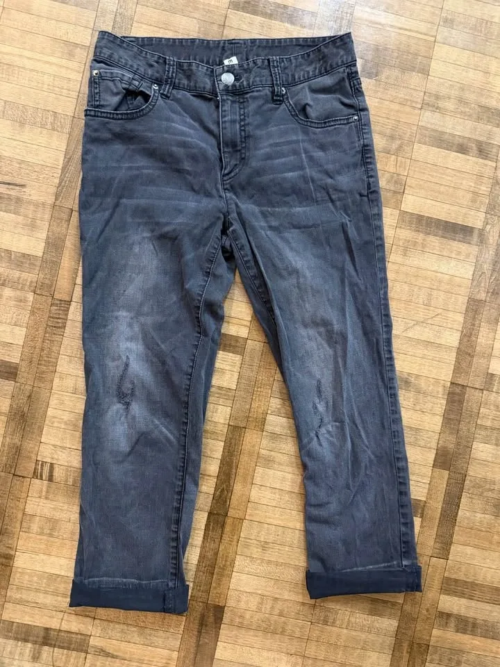 Black Straight-Leg Jeans — Size 3 (160/66A) - photo 3