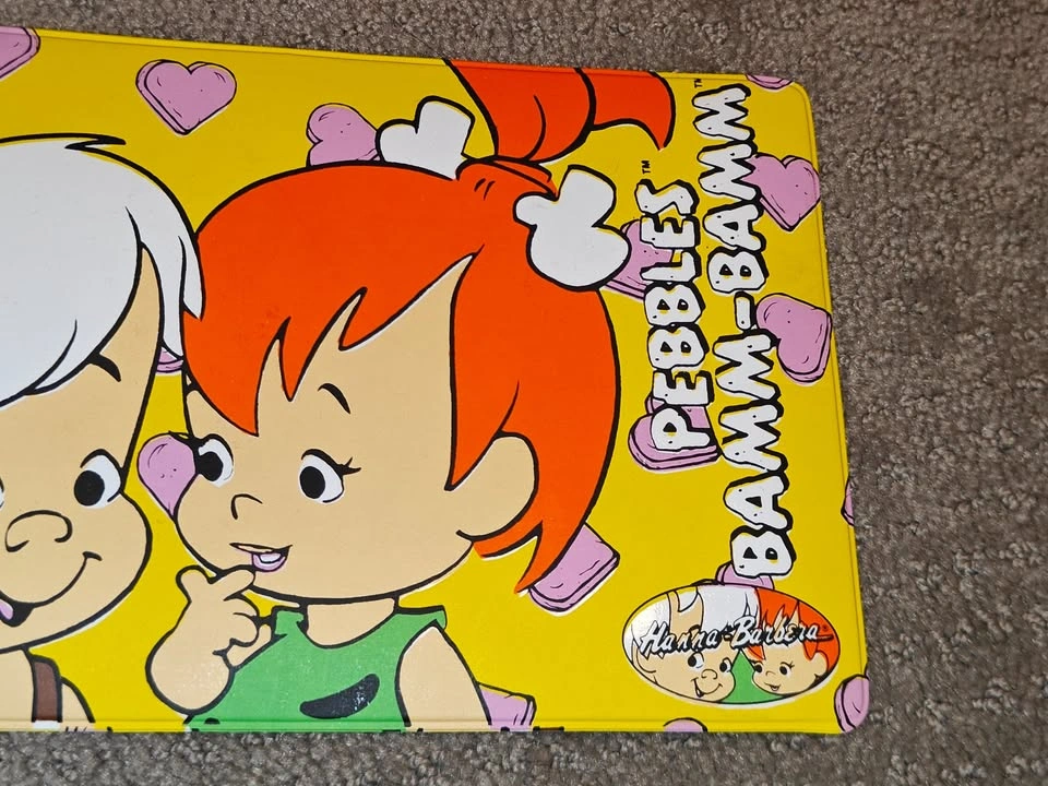Vintage The Flintstones Pebbles & Bamm-Bamm Small Placemat - photo 3