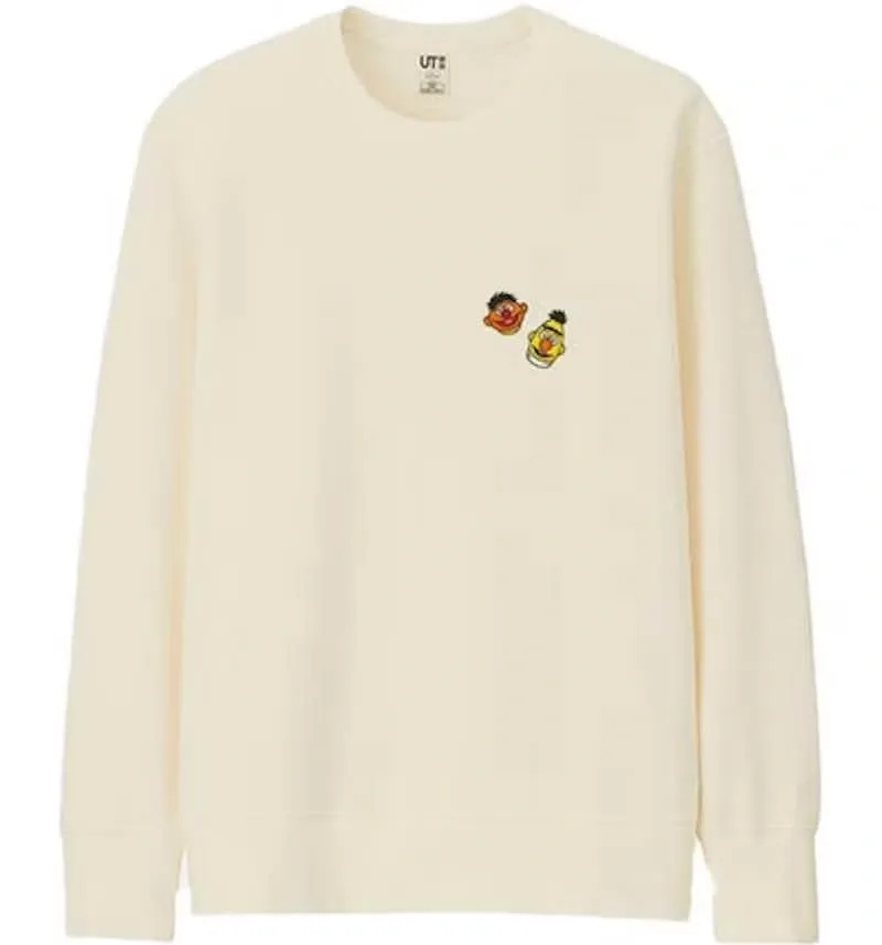 Uniqlo KAWS x Sesame Street Bert & Ernie Sweatshirt Size XS