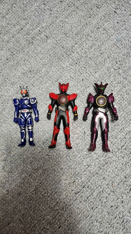 Kamen Rider OOO & G3-X soft vinyl action figures