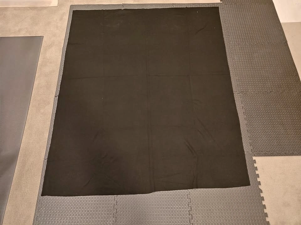 Black Medium Weight Knit Fabric - 79" x 67"