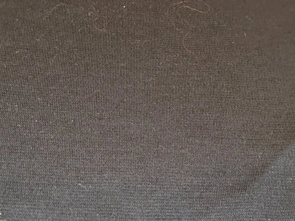 Black Medium Weight Knit Fabric - 79" x 67" - photo 3