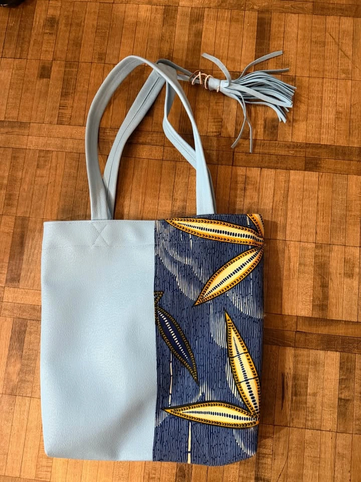 faux leather tote bag ｜ Never used - New - photo 2
