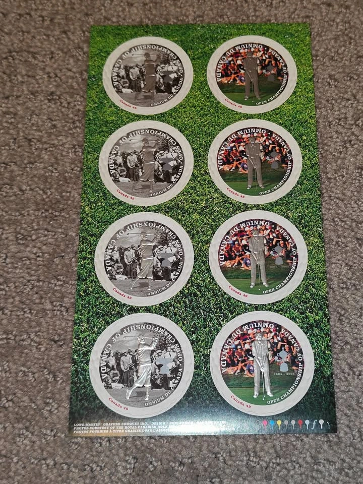 2004 Open Championship of Canada Centenary Golf Stamps Set - photo 2