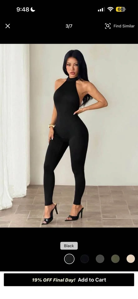 Shein Black Halter Jumpsuit - photo 2