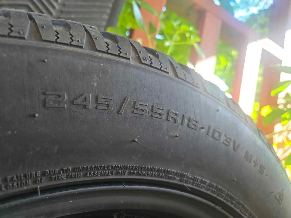 Quick sale Winter tyre 90% thread no puncher( mint condition) - photo 5