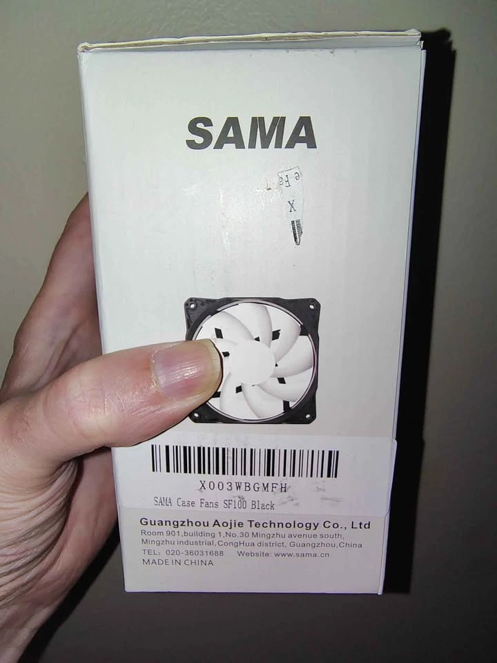 SAMA 120mm PC Case Cooling Fan Kit (3-Pack) - Brand New - photo 2