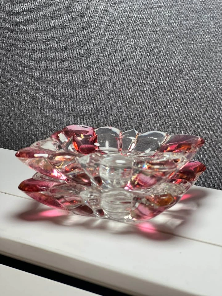 Vintage Westmoreland Pink & Clear Glass Ashtrays / Ring Dishes - - photo 5