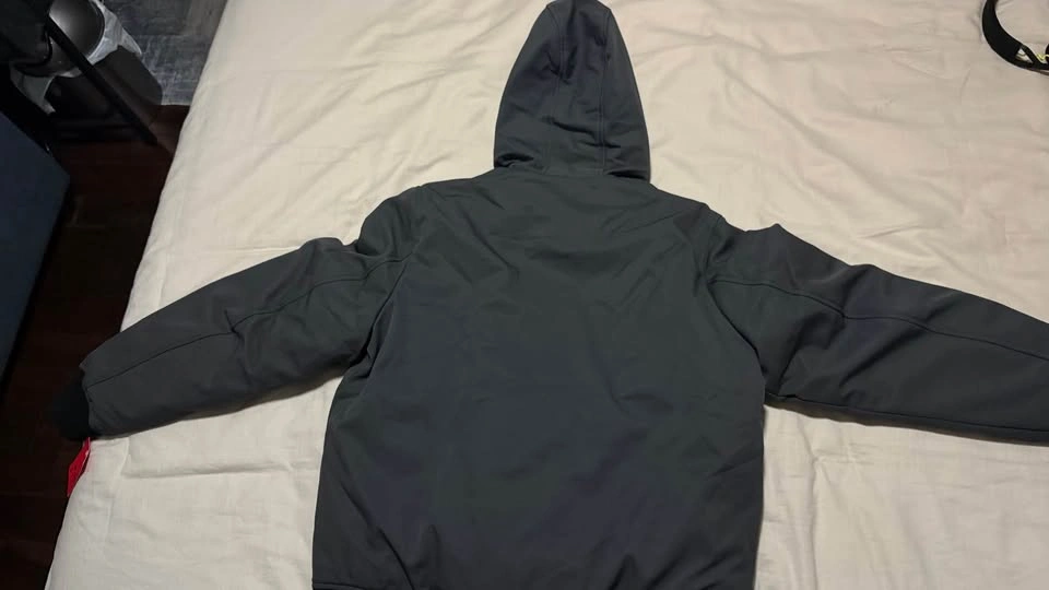 Nautica Men’s Hooded Jacket M – Black – Water & Wind Resistant - photo 4