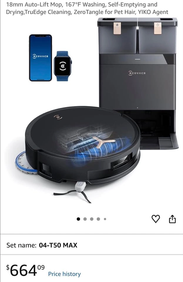 🧹 ECOVACS DEEBOT T50 MAX PRO OMNI - photo 3
