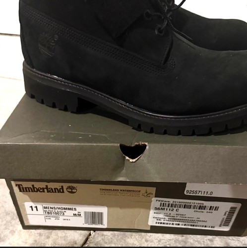 Timberland 6 Inch Premium Boots Black Nubuck Size 11 NWOB - photo 3