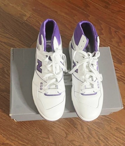 New Balance 650 High Top White/Purple Men Size 10.5 NWT - photo 2