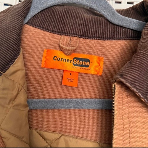 Corner Stone Men's Brown Duck Canvas Chore Jacket Large - photo 2