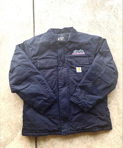 Carhartt C003 Arctic Traditional Jacket Quilt Lined Size L Navy