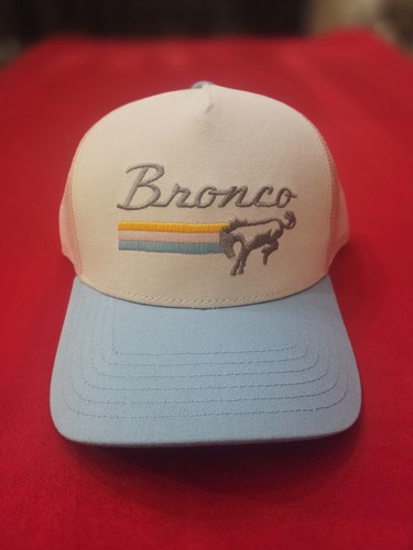 Ford Bronco Retro Rainbow Trucker Hat In Ivory New with Tags