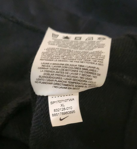 Nike Men's Bomber Jacket Large Black Snap Button Pockets - photo 5