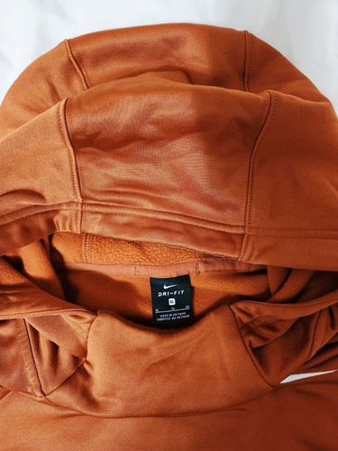 Nike Therma Short Sleeve Hoodie 2way Zip Men's Size XL Orange - photo 2