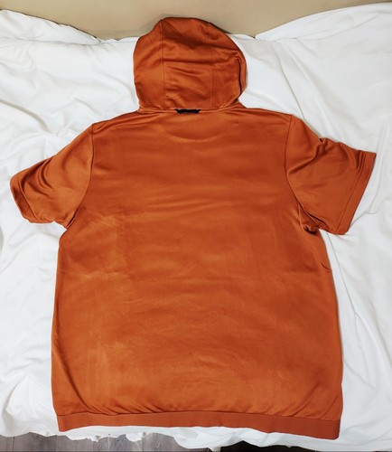 Nike Therma Short Sleeve Hoodie 2way Zip Men's Size XL Orange - photo 5
