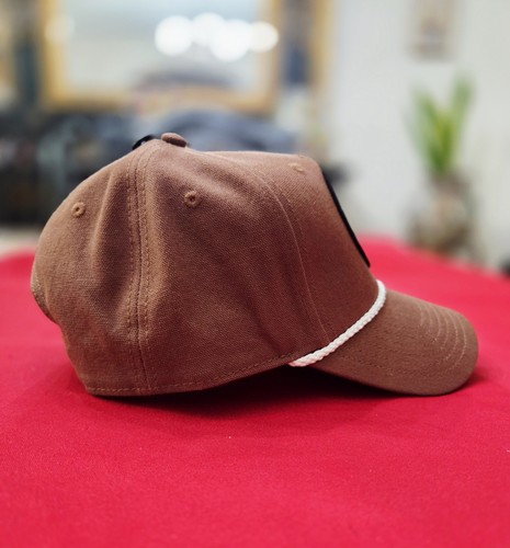 Colorado Ski Club Canvas Rope Brim Snapback Hat Brown New - photo 3