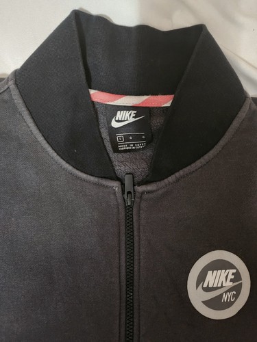 Nike NYC Track Jacket Full Zip Fleece Gray Size XL - photo 2