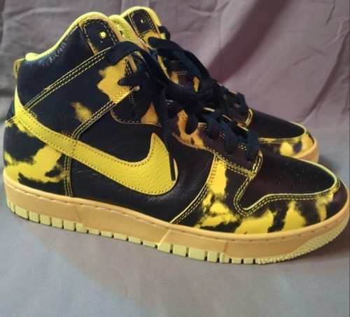 Nike Dunk High 1985 'Yellow Acid Wash' Size 10.5 DD9404-001