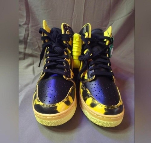Nike Dunk High 1985 'Yellow Acid Wash' Size 10.5 DD9404-001 - photo 2