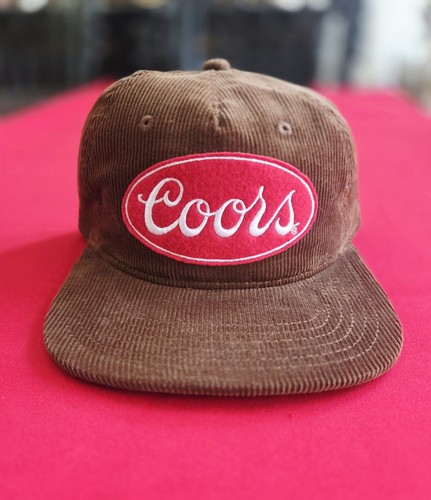 Coors Oval Logo Vintage Corduroy Snapback Hat New with Tags