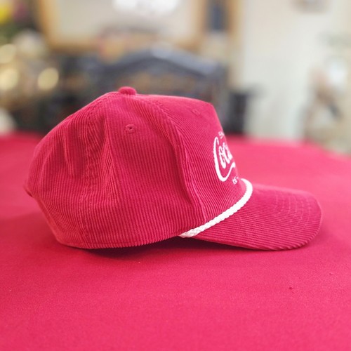 Coca-Cola Vintage Corduroy Snapback Hat Red White Rope NWT - photo 3
