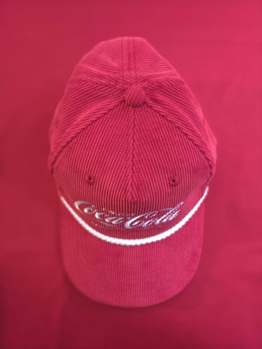 Coca-Cola Vintage Corduroy Snapback Hat Red White Rope NWT - photo 5