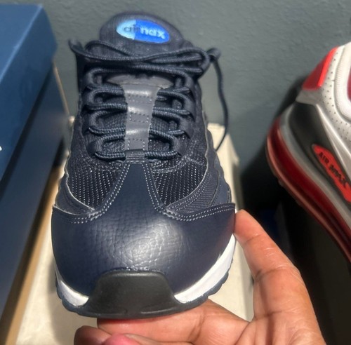 Nike Air Max 95 Men Size 11 Navy/White Sneakers - photo 3