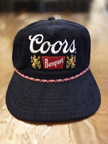 Embroidered Coors Banquet Rope Snapback Corduroy Hat New With Ta
