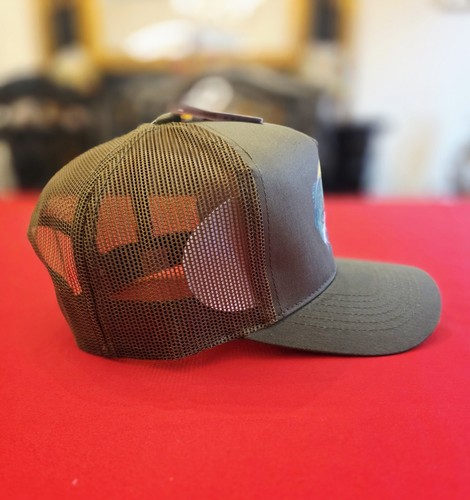 Bass Pro Shops Olive Green Mesh Snapback Trucker Hat New - photo 3