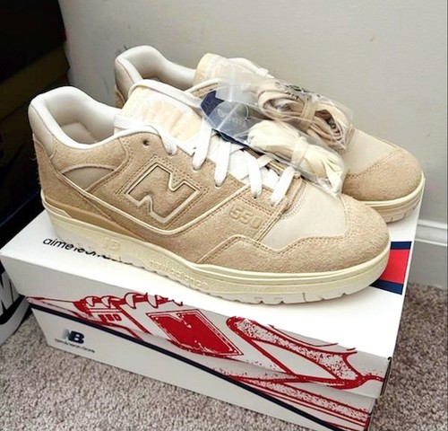 Aime Leon Dore New Balance 550 Sneakers Cream & Tan Size 10.5