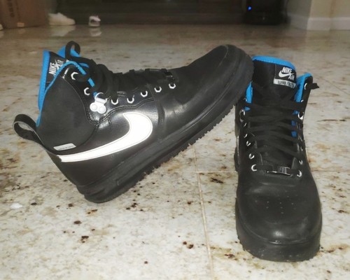 Nike Lunar Force 1 Duck Sneaker Boots Size 9 Men's Black