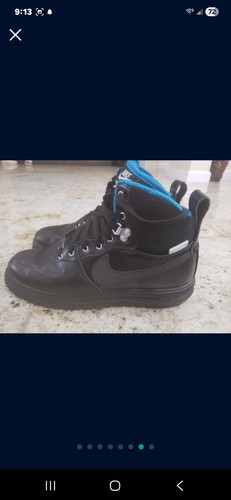 Nike Lunar Force 1 Duck Sneaker Boots Size 9 Men's Black - photo 4