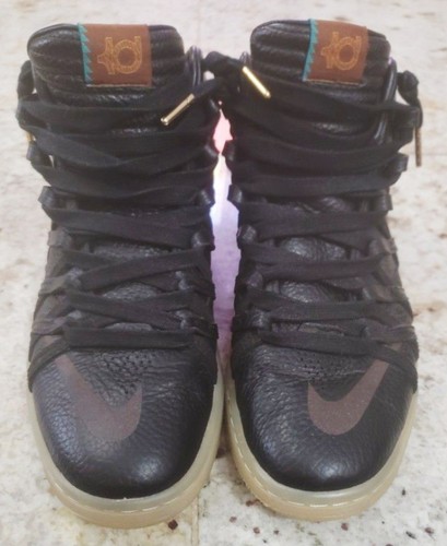 Nike KD 7 NSW Lifestyle QS Blk Leather Sneakers Size 8.5