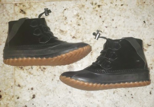 Sorel Duck Patent Leather Waterproof Women's Boots Size 6 Black - photo 3