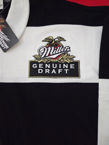 Embroidered Miller Genuine Draft Beer Polo Shirt Long Sleeve L - photo 3