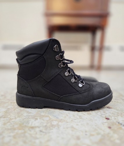 Timberland Kids 6-inch Field Boot Black Size 4 US Youth - photo 2
