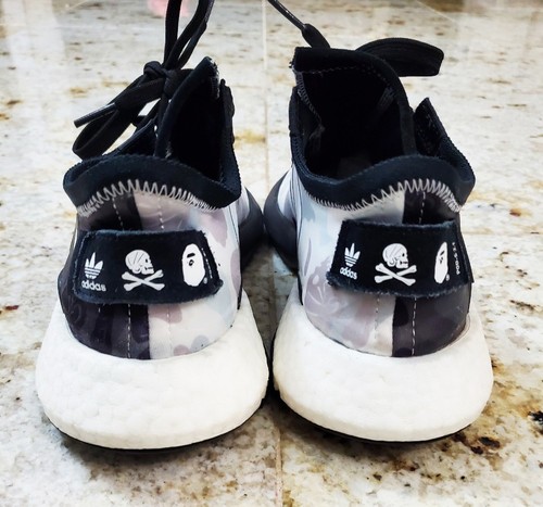 Adidas NBHD BAPE Pod 3.1 Men's Size 9.5 Black/ White Sneakers - photo 4