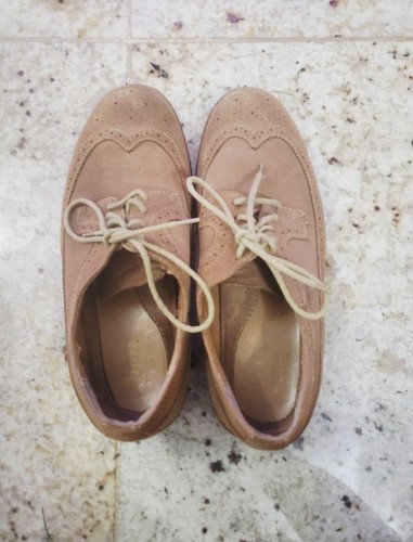 G.H Bass Shoes Men's Size 9M Tan Suede Oxford Lace Up - photo 5