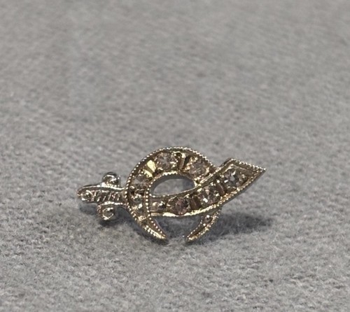 Shriners Masonic Lapel Hat Tie Pin Sterling Silver